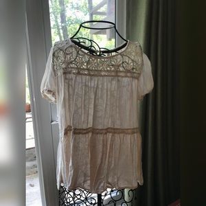 Cream, Lace Blouse